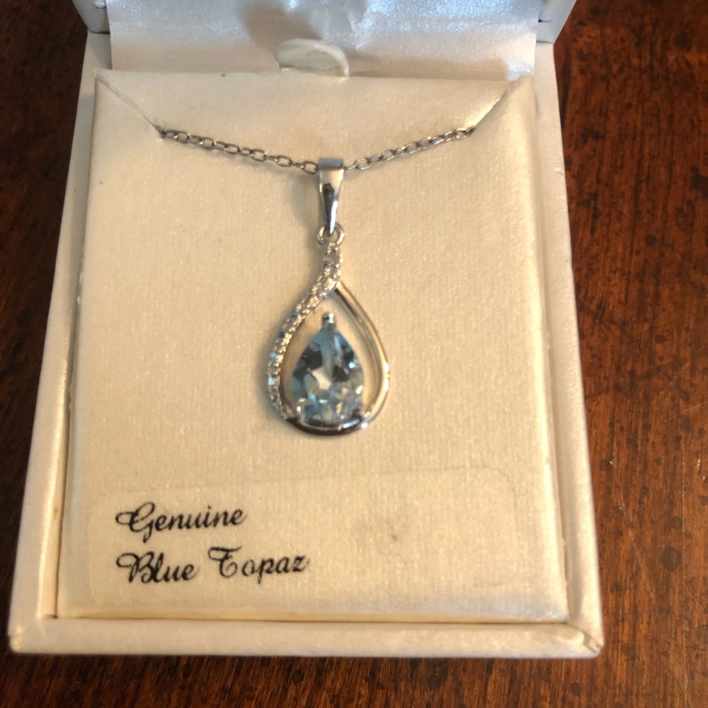 Blue Topaz Necklace